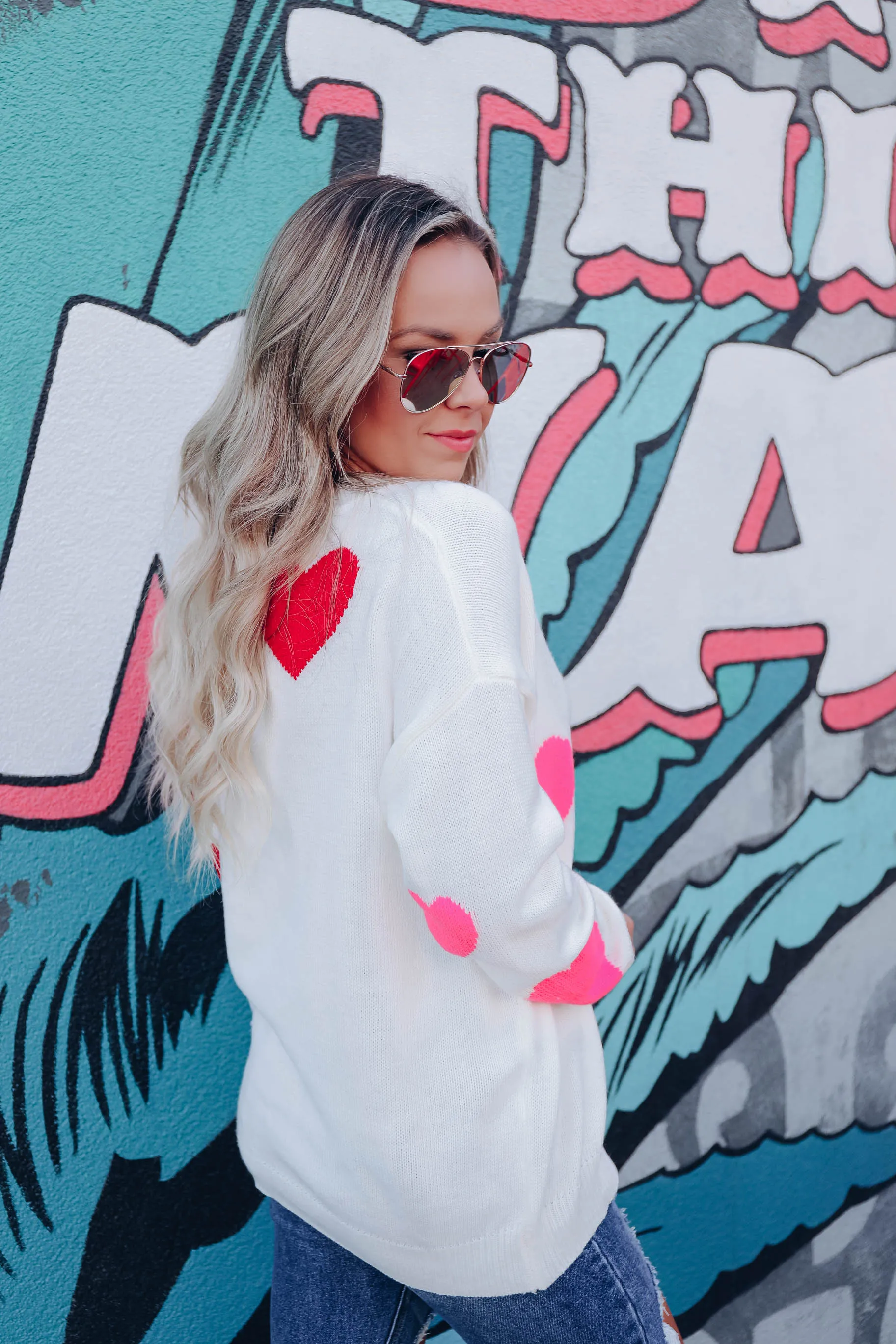 Give You My Heart Knit Sweater - Ivory