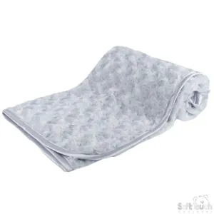 GREY ROSE MINKY BABY WRAP: FBP66-G