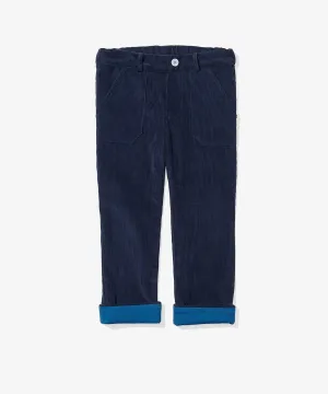 Grow Pant, Navy Corduroy