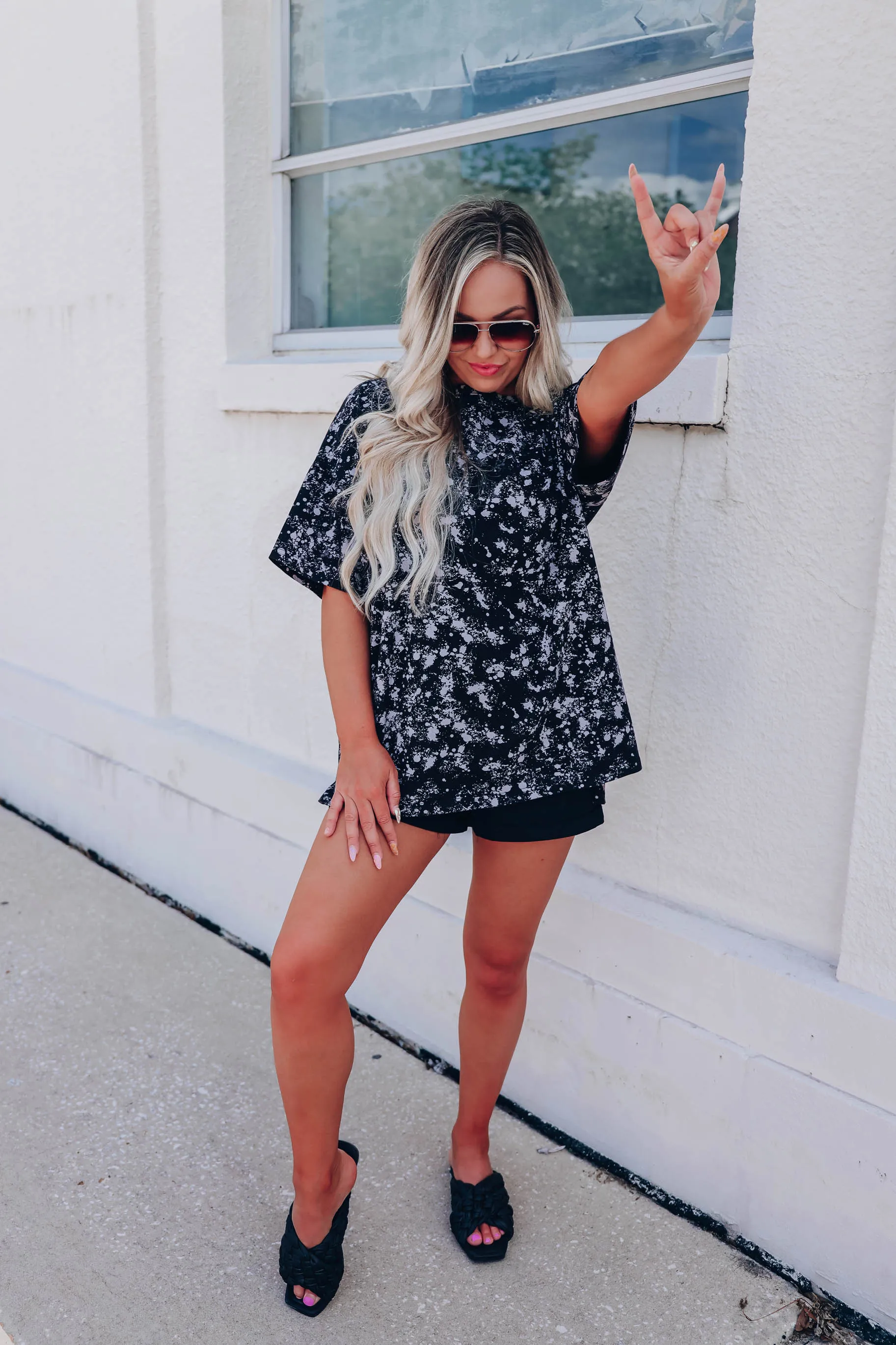 Grunge Paint Splatter Tee