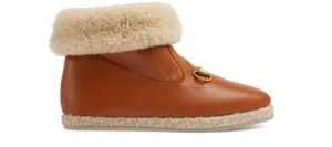 Gucci Ankle Boots with Horse Bit in Brown