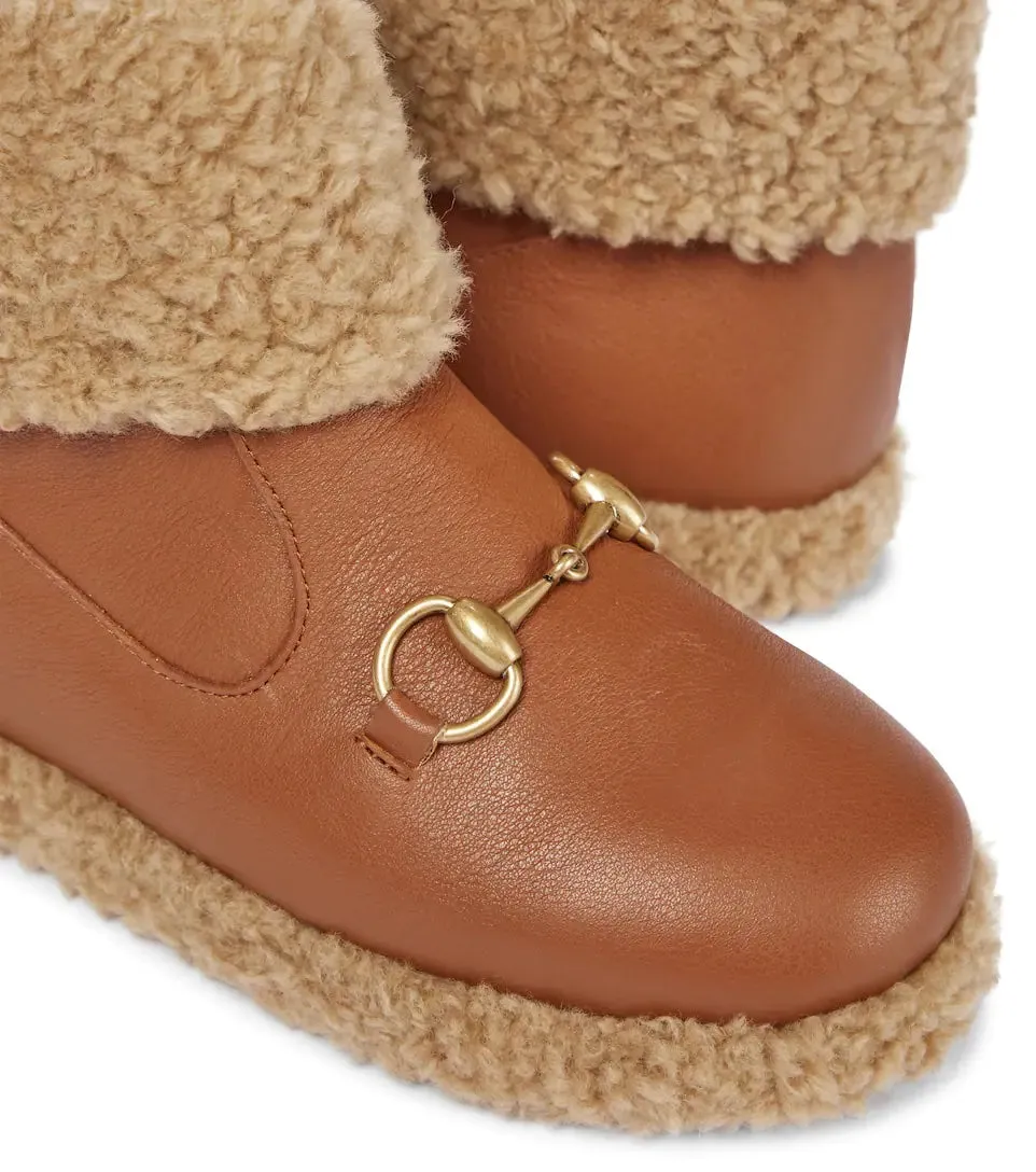 Gucci Ankle Boots with Horse Bit in Brown