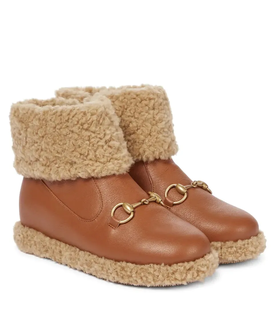 Gucci Ankle Boots with Horse Bit in Brown