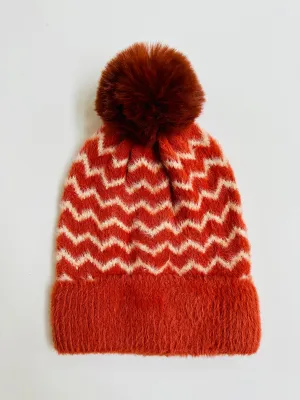 H44 ZIGZAG SOFT BEANIE