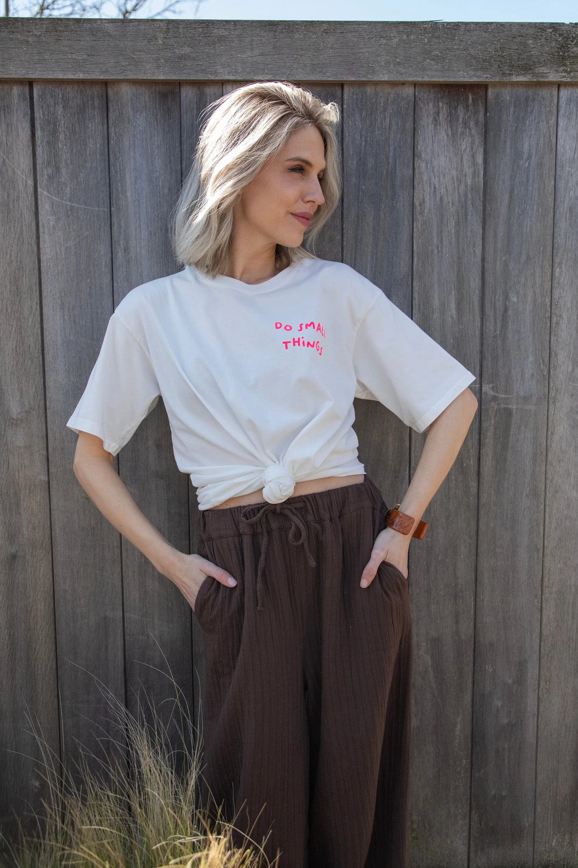 Happy Wide Brown - Broek