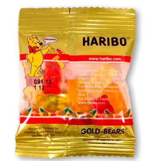 Haribo Gummi Gold Bears 72-Piece Tub