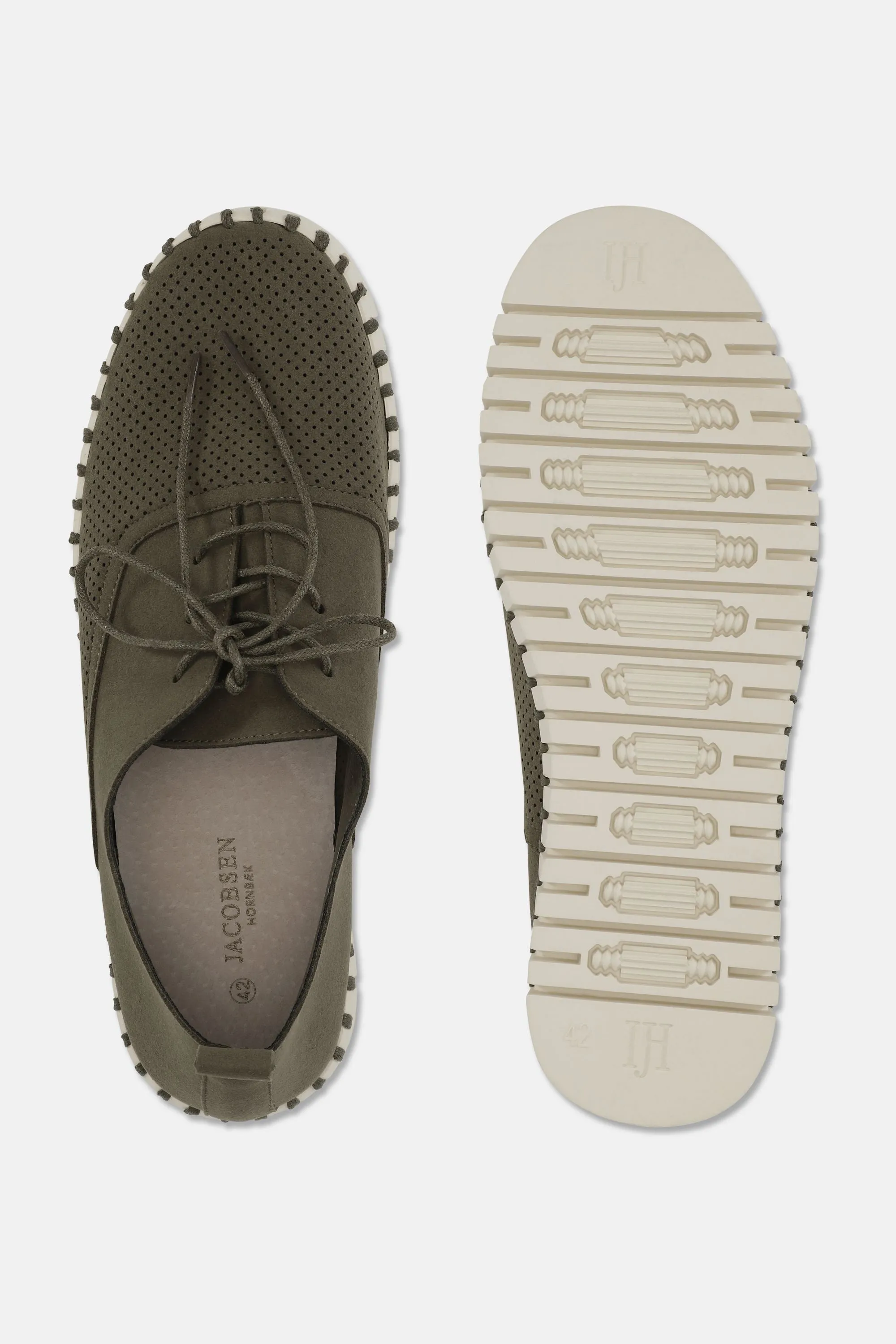 Herrenschuhe Mit Schnürung - Deep Olive Pearled Ivory