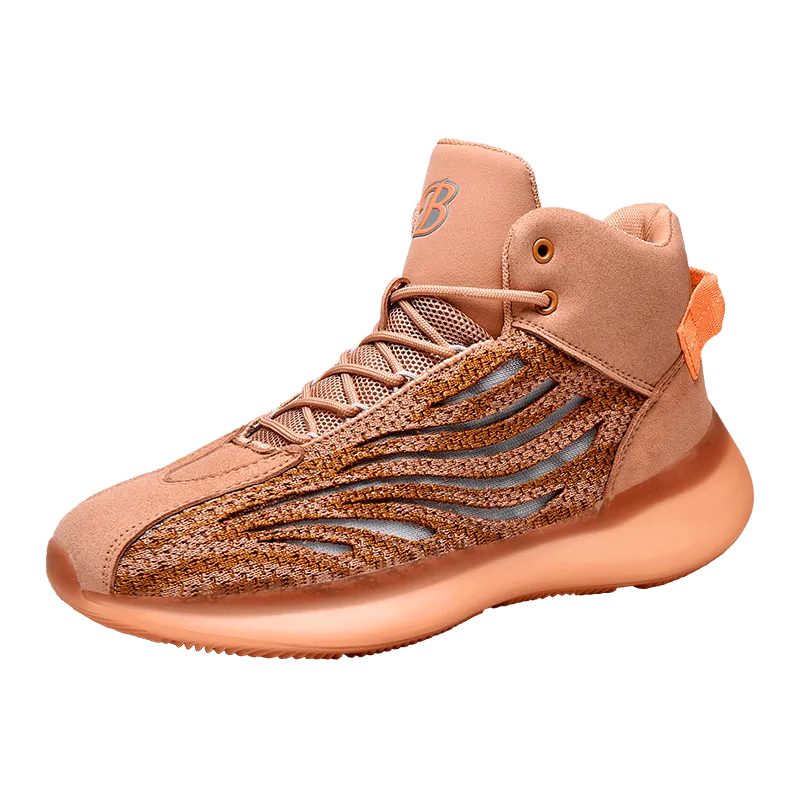 High-cut luminous men's casual shoes breathable basketball running shoes cushioning anti-skid Zapatos Hombre Sapatos sneakers