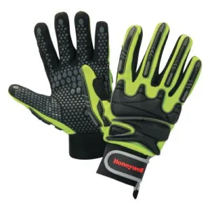 Honeywell RIG DOG Impact Gloves, Yellow/Black/Gray, X-Large, MPCT1000/10XL