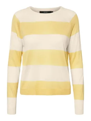 Jersey Lina a rayas de cuello redondo