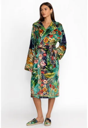 Johnny Was Tigres Et Fleures Cozy Robe