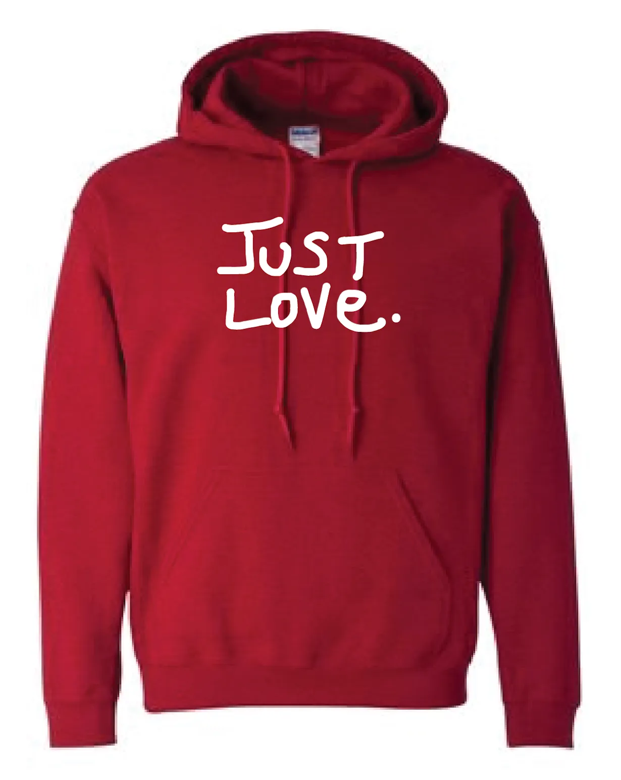 JUST LOVE hoodie - ANTIQUE CHERRY RED
