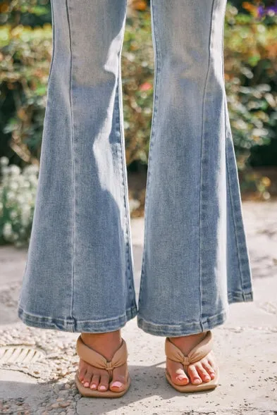 Kan Can High Rise Super Flare with Front Seam