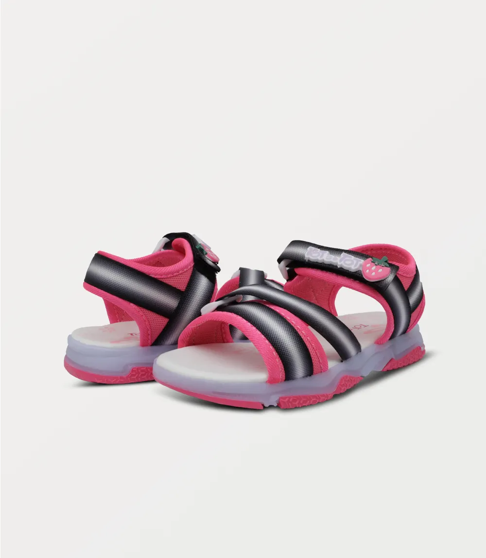 KG0218-BLACK-Girl Sandal