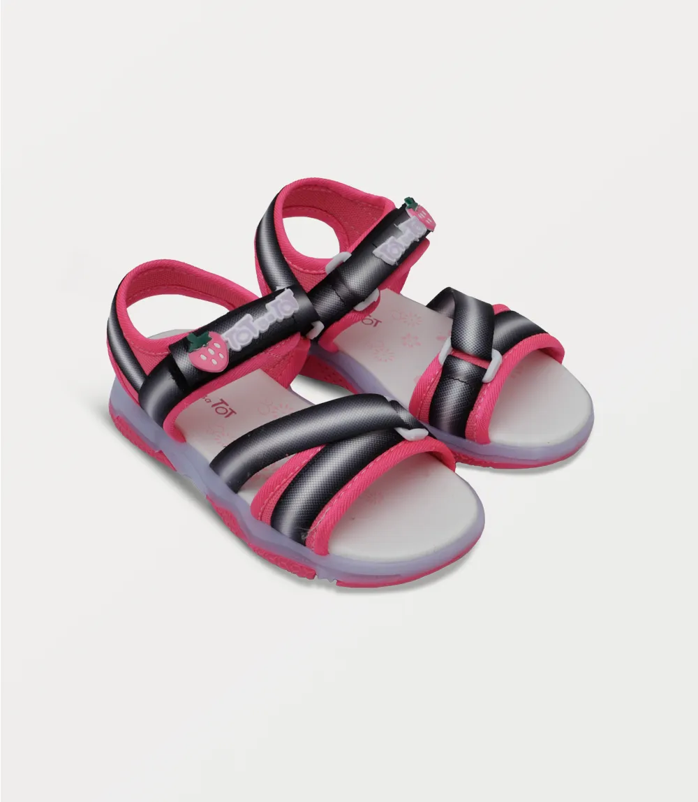 KG0218-BLACK-Girl Sandal