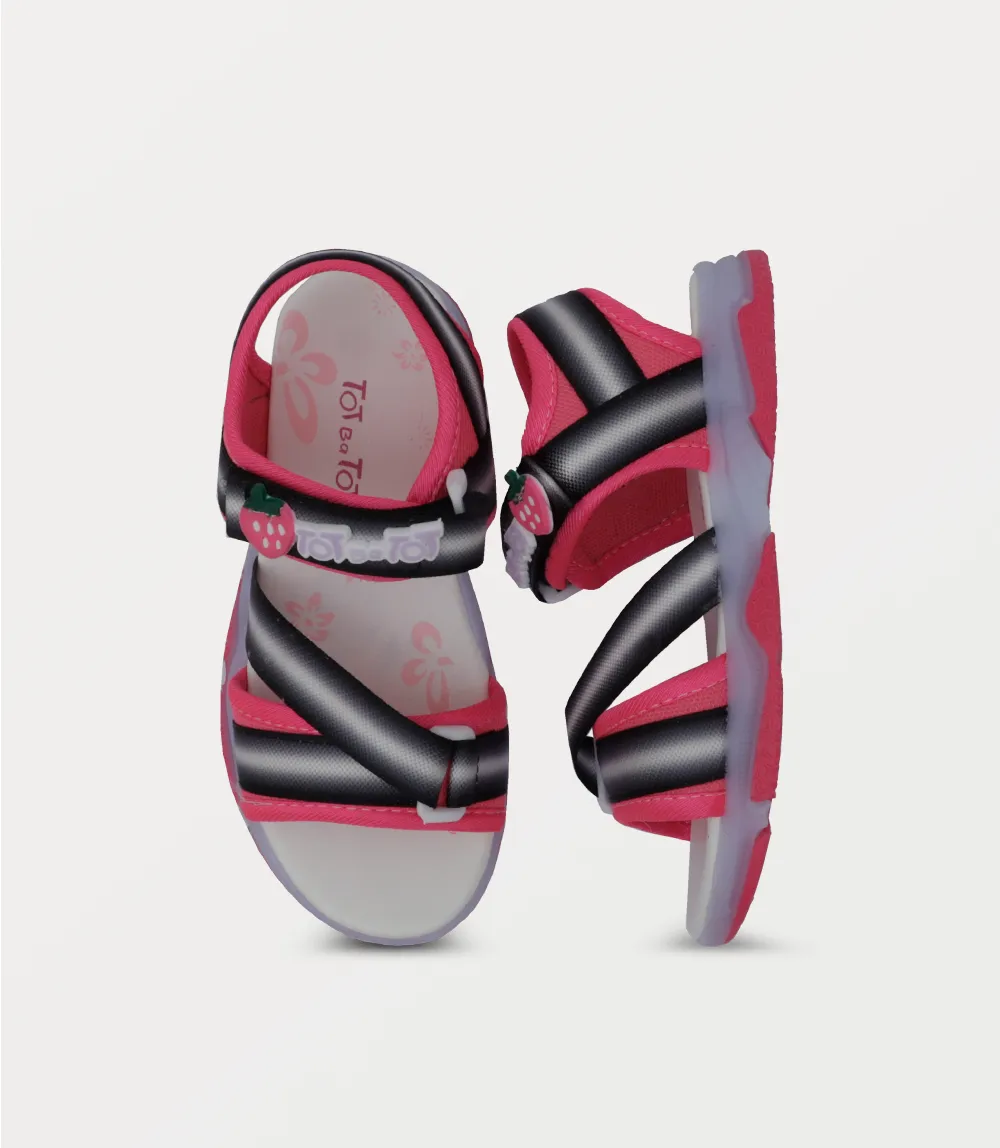 KG0218-BLACK-Girl Sandal