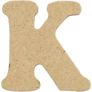 Letters 4cm Pre Punched x 10 - Initial K