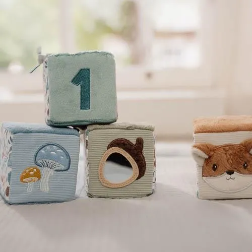 Little Dutch Set Of Soft Cubes - Forest Friends