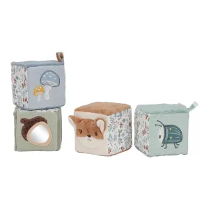 Little Dutch Set Of Soft Cubes - Forest Friends