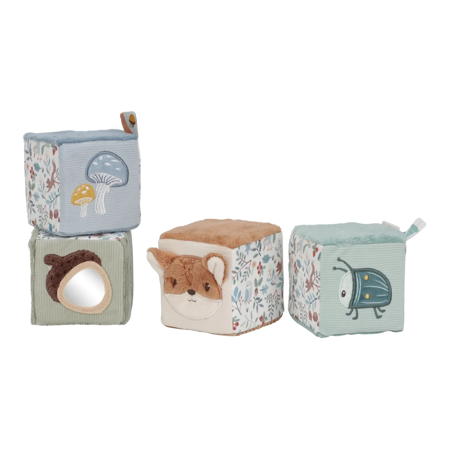 Little Dutch Set Of Soft Cubes - Forest Friends
