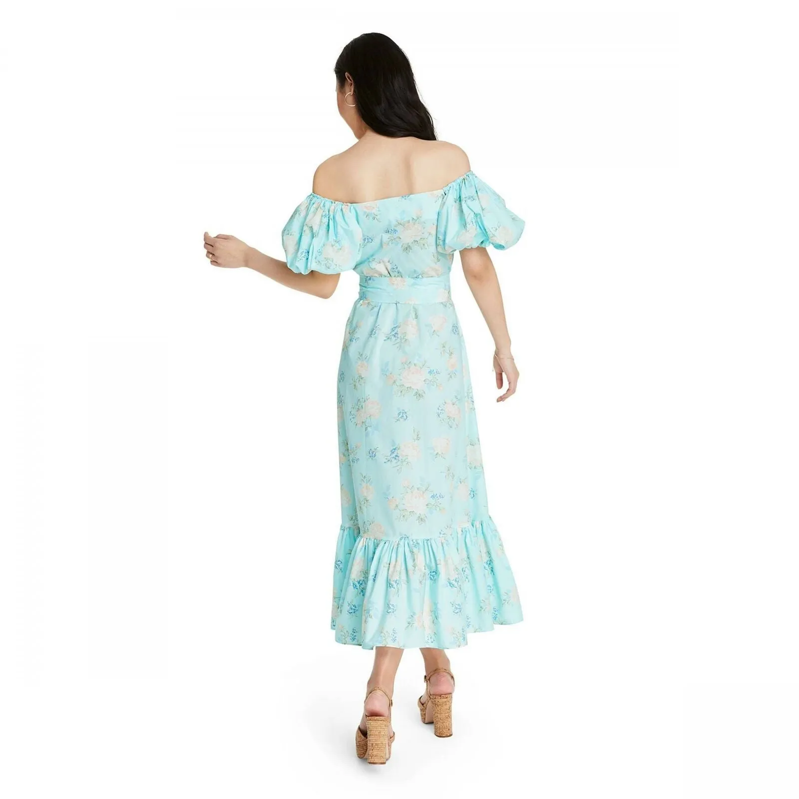 LoveShackFancy For TRGT Women's Estelle Puff Sleeve Dress