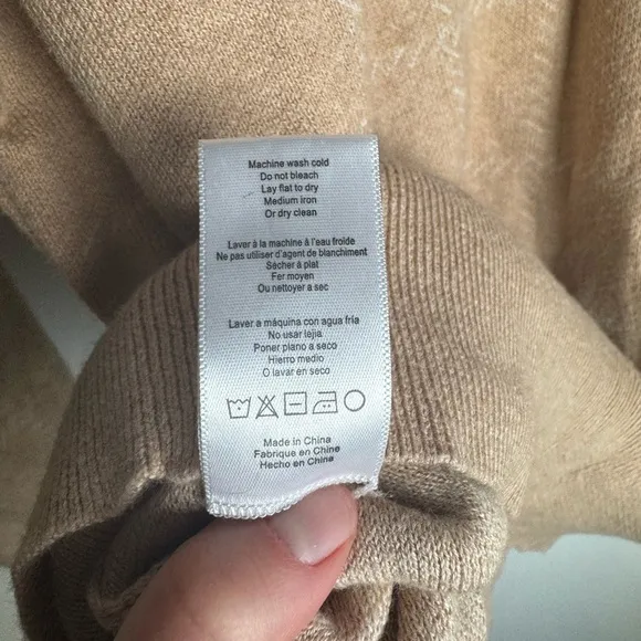 Lunya Cozy Cotton Silk Pullover in Tranquil Tan XS