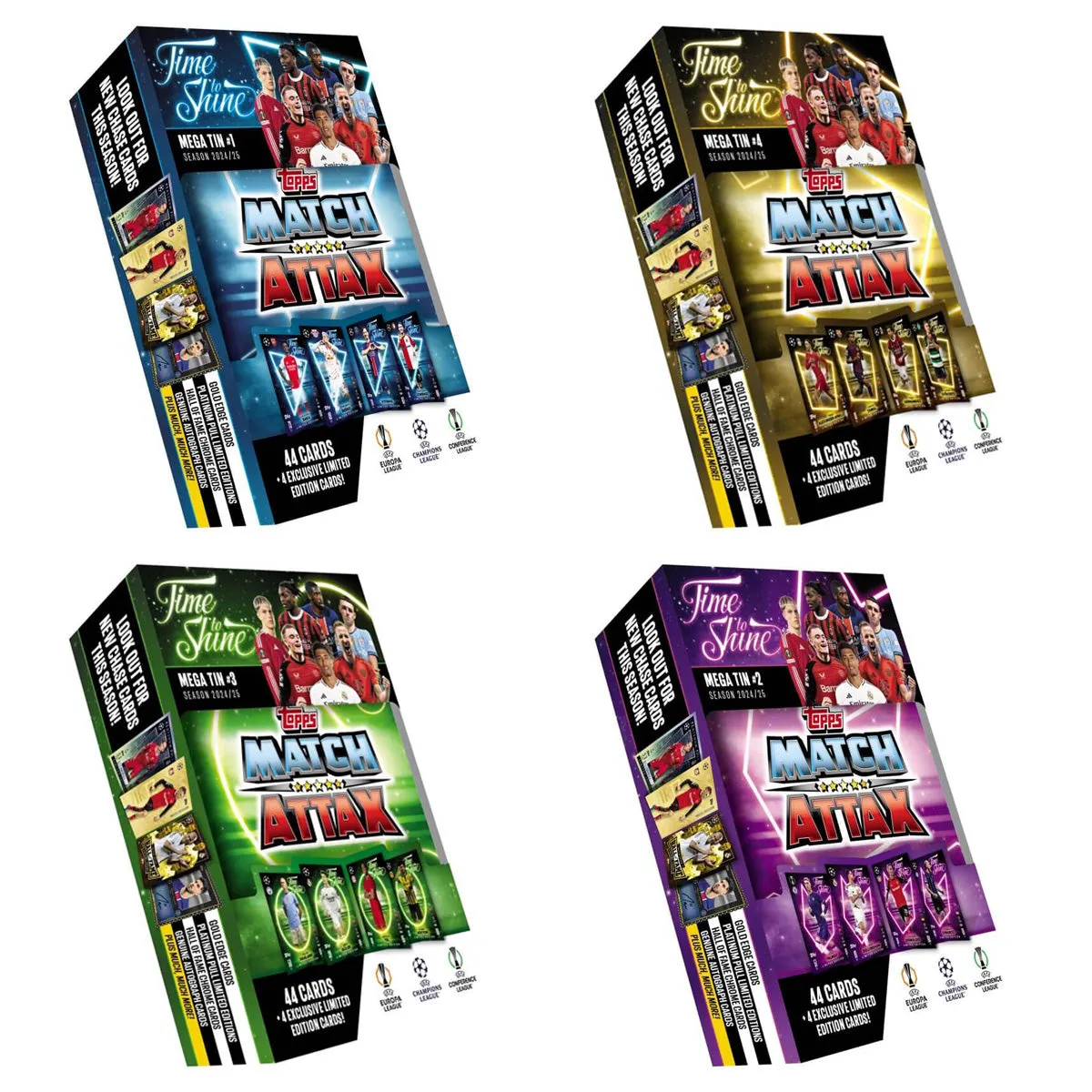 MATCH ATTAX UEFA Champions League 2024/2025 Edition Mega Tin (Set of 4)