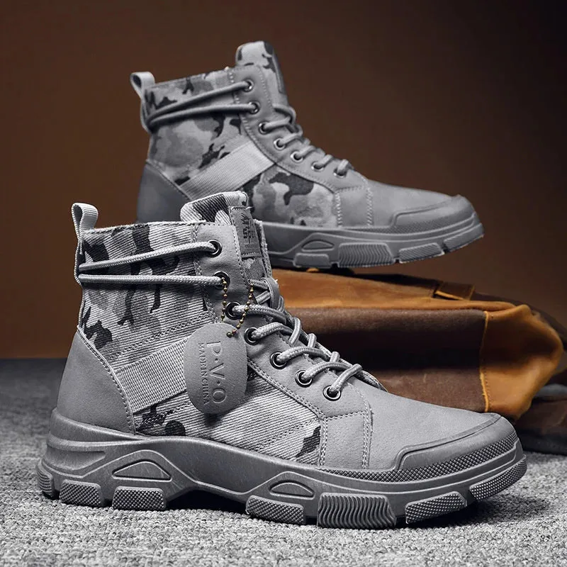 Medium Top  Boots Camouflage Men's