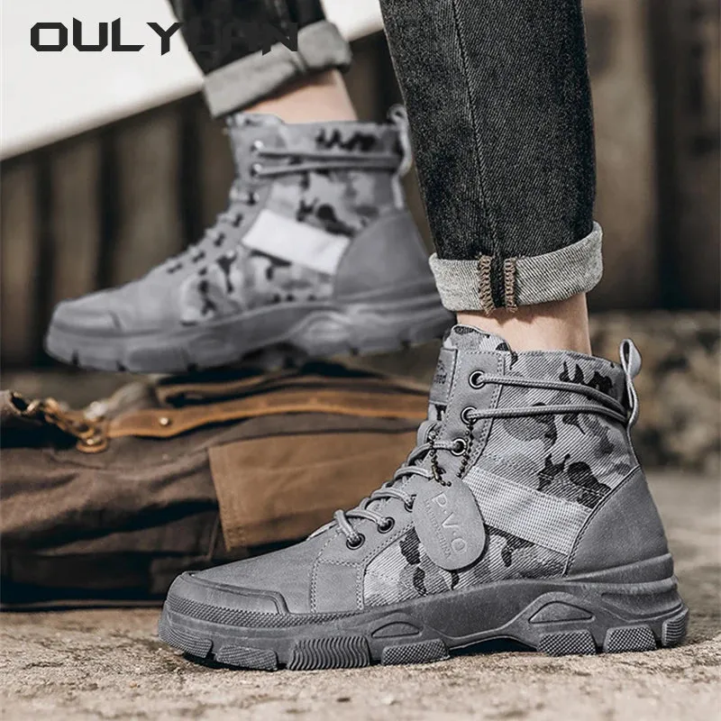 Medium Top  Boots Camouflage Men's