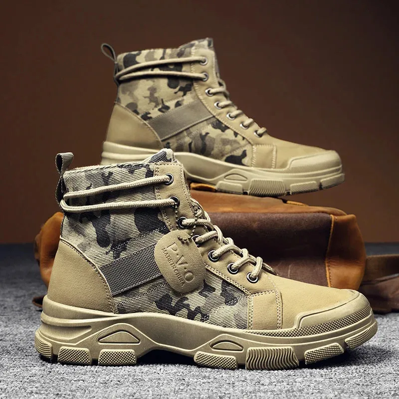 Medium Top  Boots Camouflage Men's