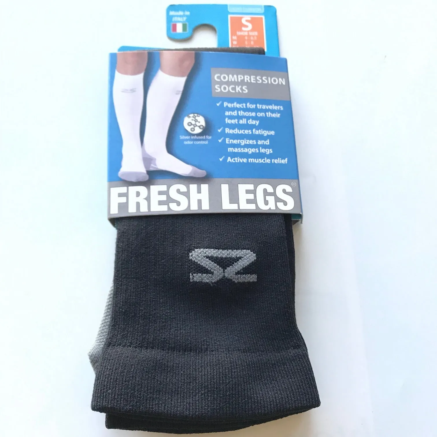 Men's Zensah | Fresh Leg Compression Socks | Black