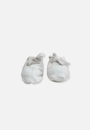 Miann & Co Baby - Booties - Frost Pointelle