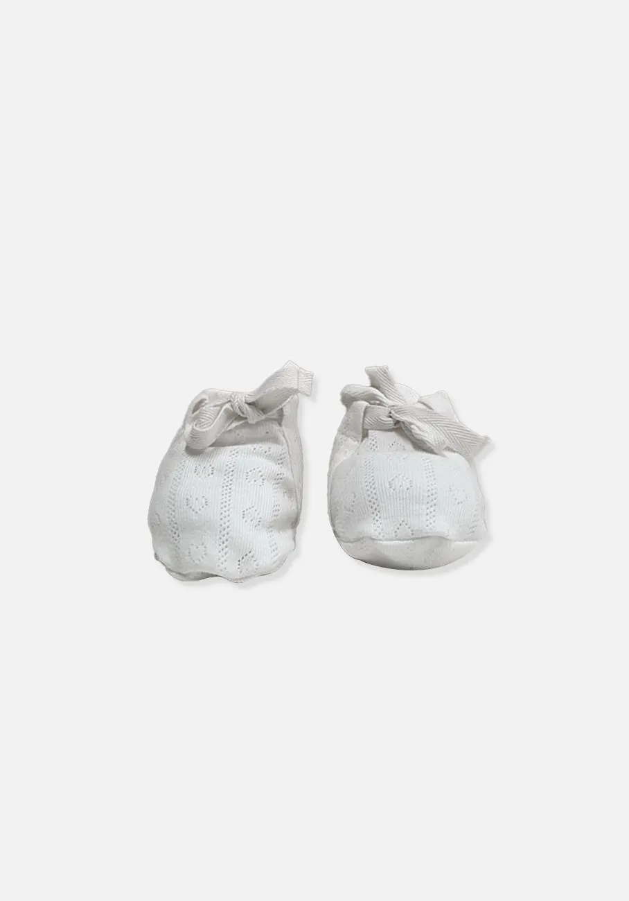 Miann & Co Baby - Booties - Frost Pointelle