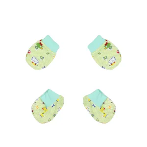 Mitten Booties Green Giraffe