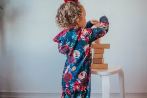 Navy Floral Bamboo Romper