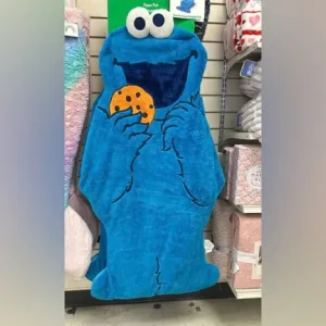 NWT - Sesame Street- Cookie Monster Faux Fur Cozy Snuggle tail