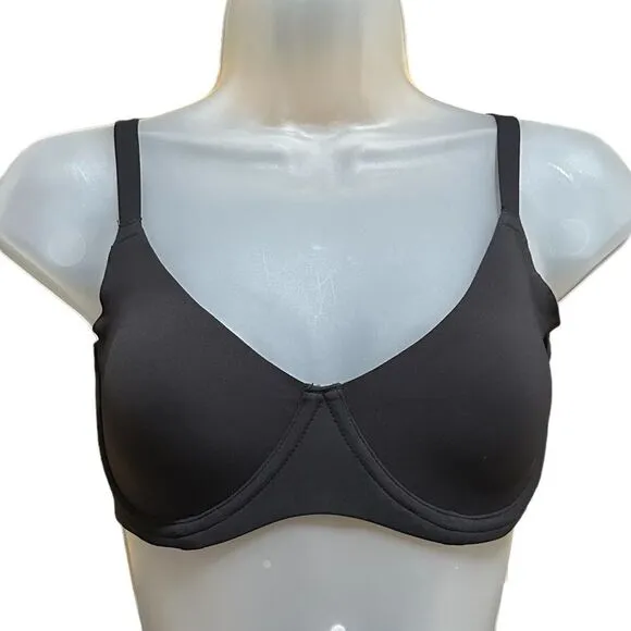 NWT SKIMS Fits Everybody Unlined Demi Bra In Onyx Black Bra