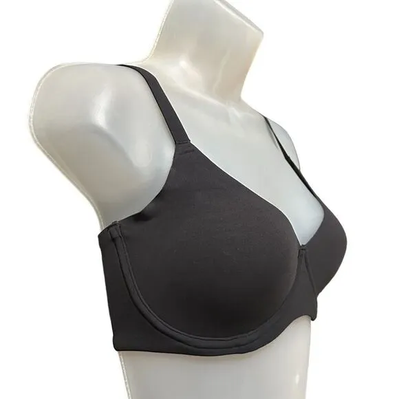 NWT SKIMS Fits Everybody Unlined Demi Bra In Onyx Black Bra