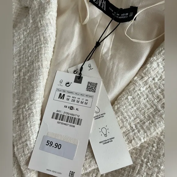 NWT Zara tweed cutout dress size medium Blogger Favorite