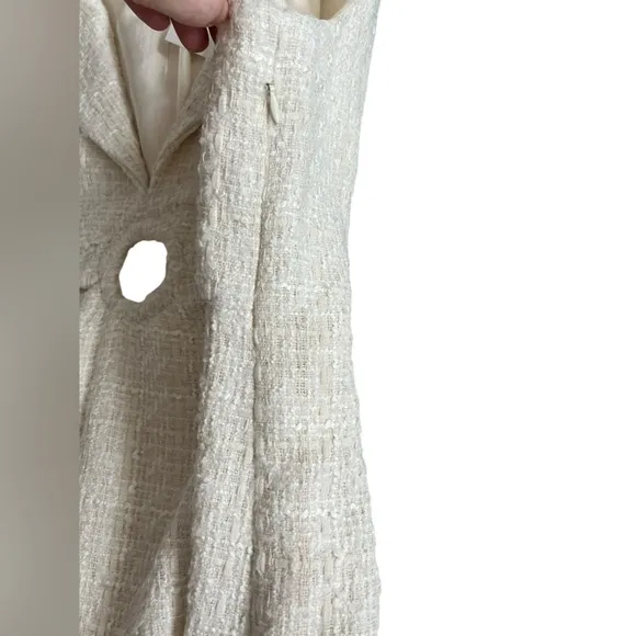 NWT Zara tweed cutout dress size medium Blogger Favorite