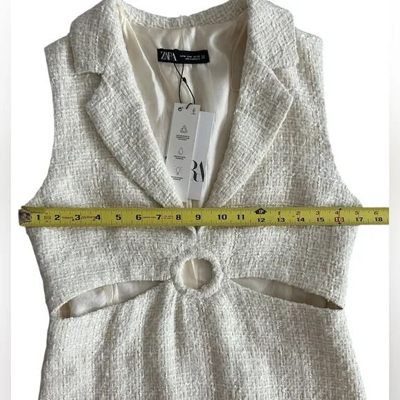 NWT Zara tweed cutout dress size medium Blogger Favorite