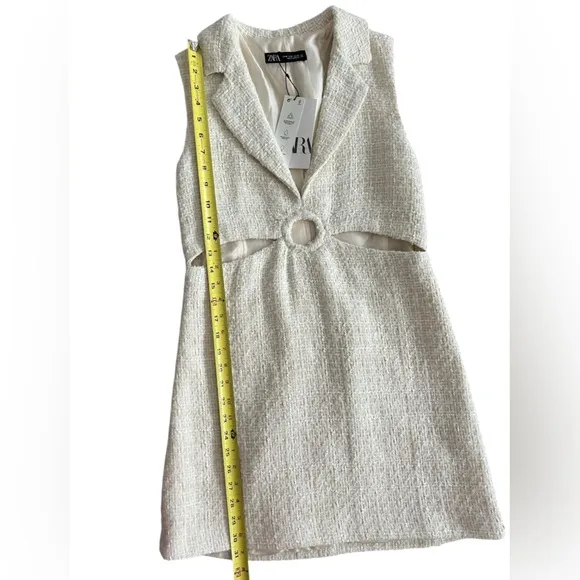 NWT Zara tweed cutout dress size medium Blogger Favorite