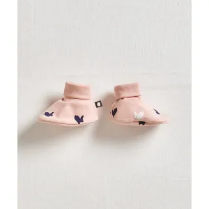 Oeuf Booties Silver Peony/Bunny