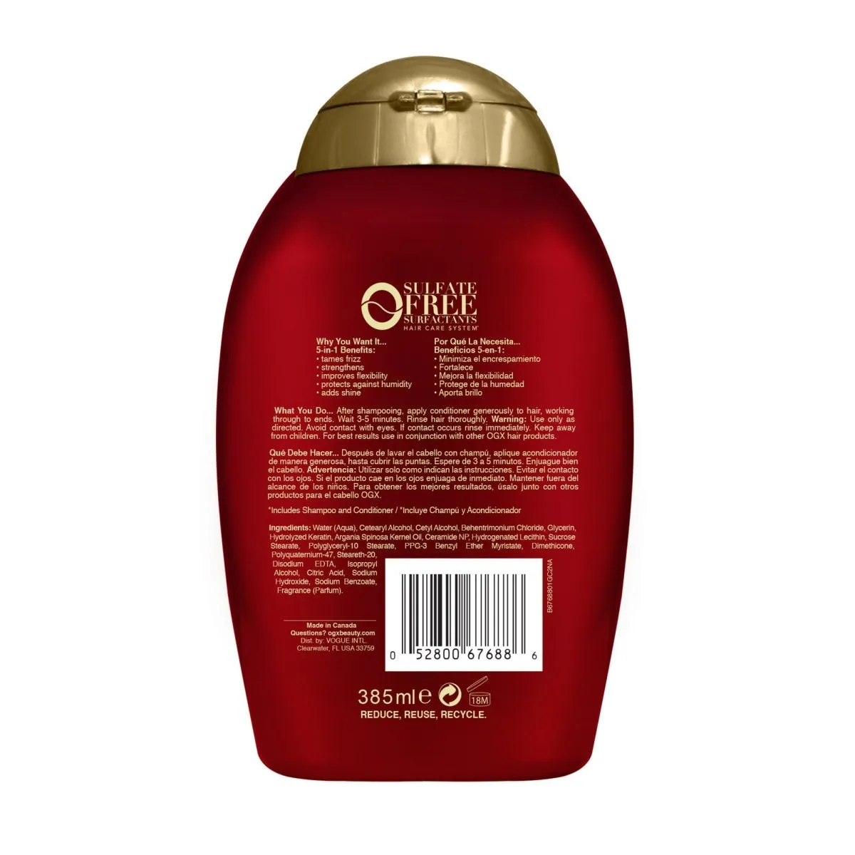 OGX 5 in 1 Benefits Conditioner For Frizzy Hair 385mL