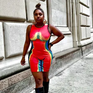 Painted On Dress