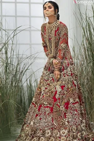 Pakistani Designer Dulhan Suit in Long Gown #BN886