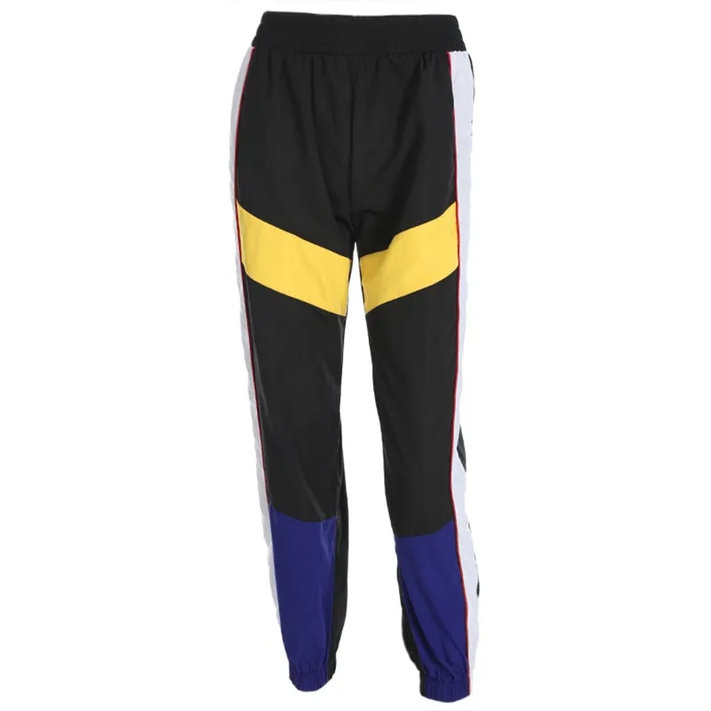 Patchwork Long Harem Pants