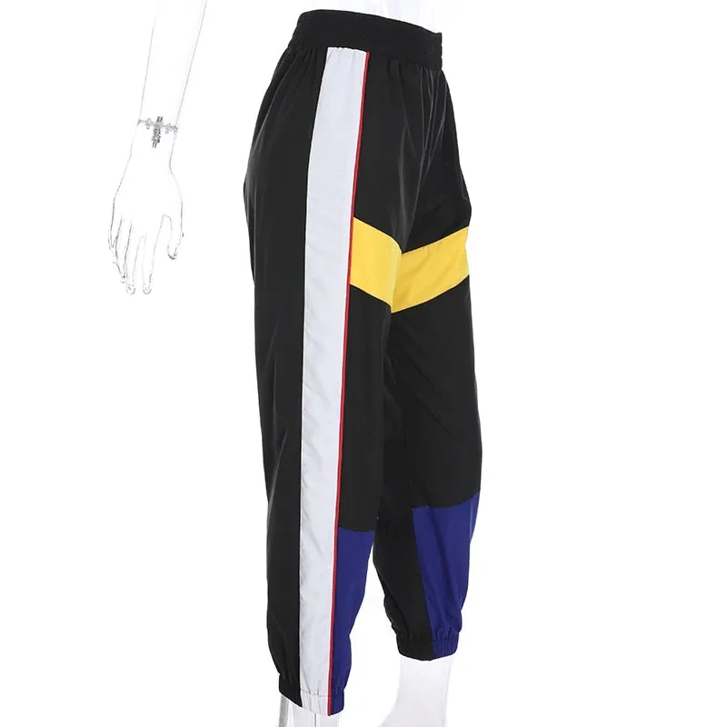 Patchwork Long Harem Pants