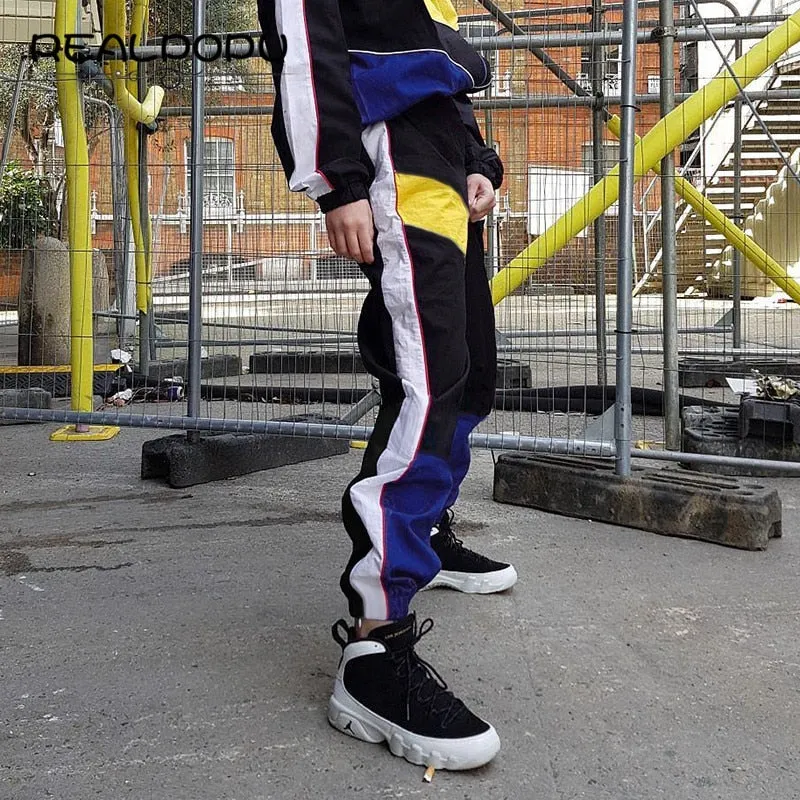 Patchwork Long Harem Pants