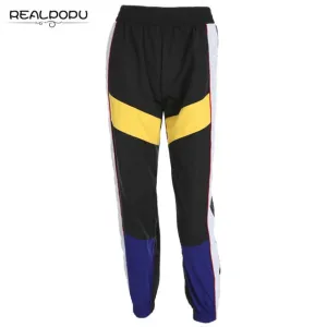 Patchwork Long Harem Pants